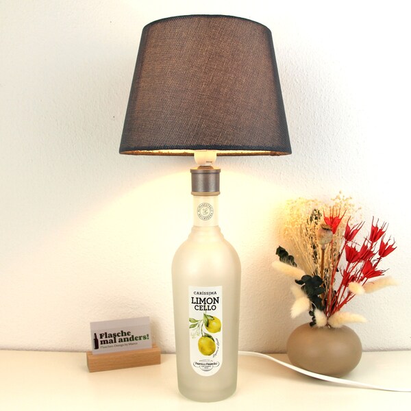 Limoncello bottle lamp bottle lamp bottle upcycling