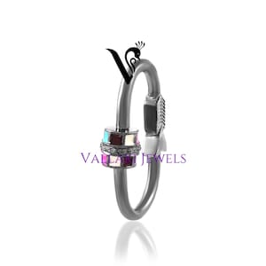 Explore the Exquisite Vallaki Pave Diamond Lock Clasp in 925 Silver Featuring Enamel Arrow and Stylish Black Screw Lock