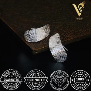 HANDMADE 925 Sterling Silver Hammer Stud, Light Weight Daily Wear Earring, Christmas Gift Silver Hammer Jewelry for Woman Gift for Her 22mm