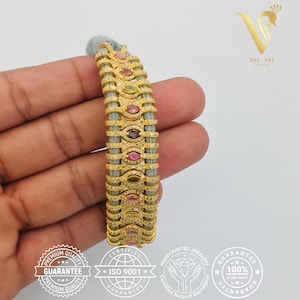 Woman 925 Sterling Silver Handmade Bracelet, 14k Gold Plated Adjustable Bracelet, Christmas Gifts