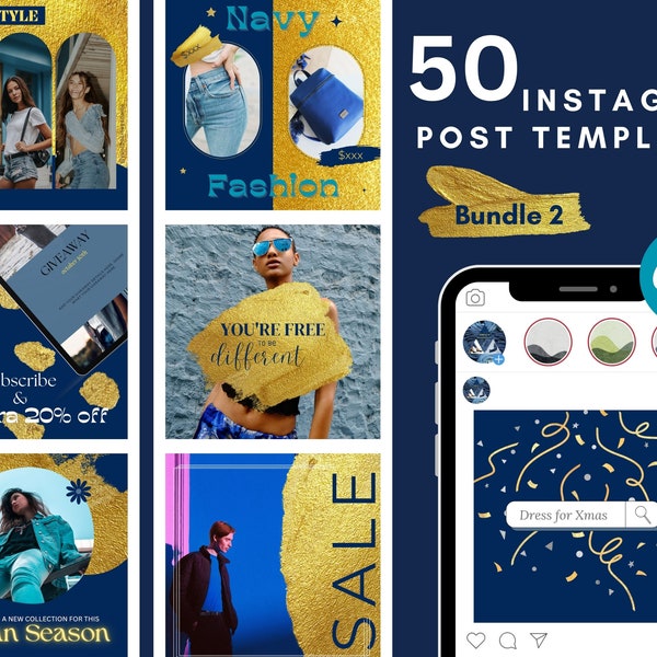 Instagram Post Template Ecommerce Branding Marketing Campaign Pinterest Facebook Twitter for Real Estate Fashion Cloth Store Coaching Studio