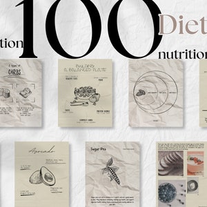 100 odżywiania Dieta Insta Post Story Karuzela Luksusowy Minimalistyczny IG Edytowalny Canva Facebook Twitter Dietetyk Zdrowa żywność Dieta Coaching