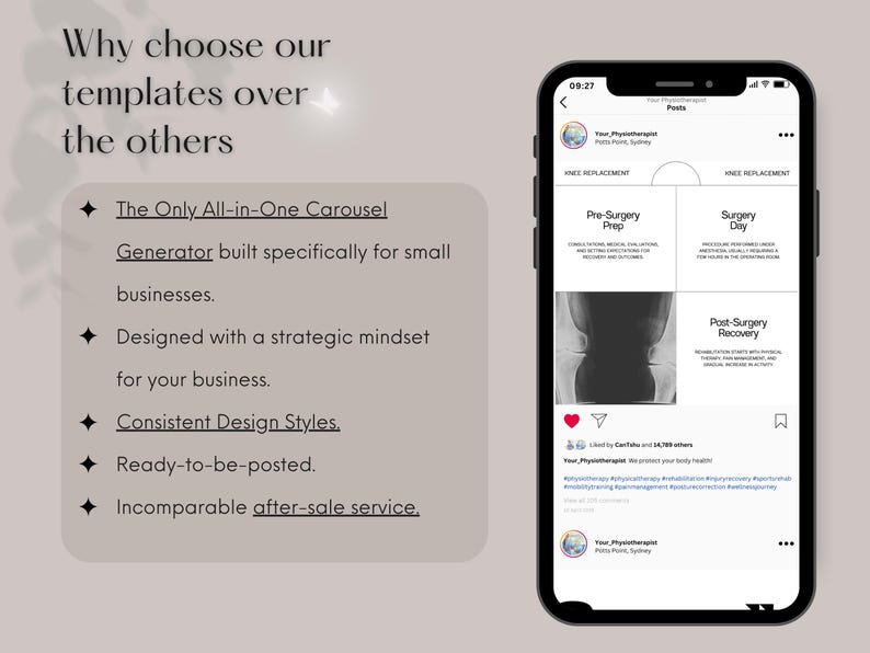 Editable Social Media Marketing Templates for Physical Therapist