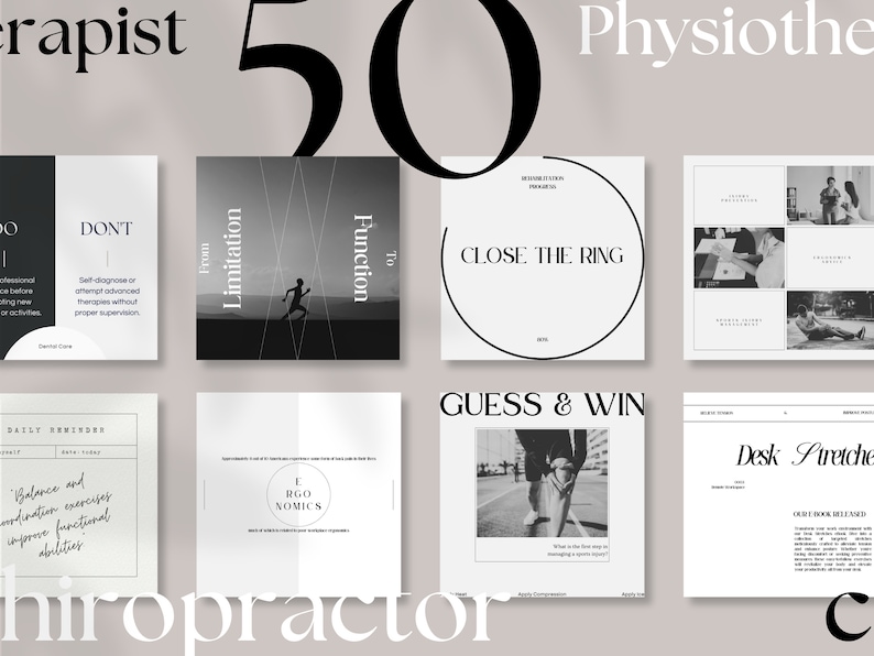 Physiotherapy Instagram Post Template
