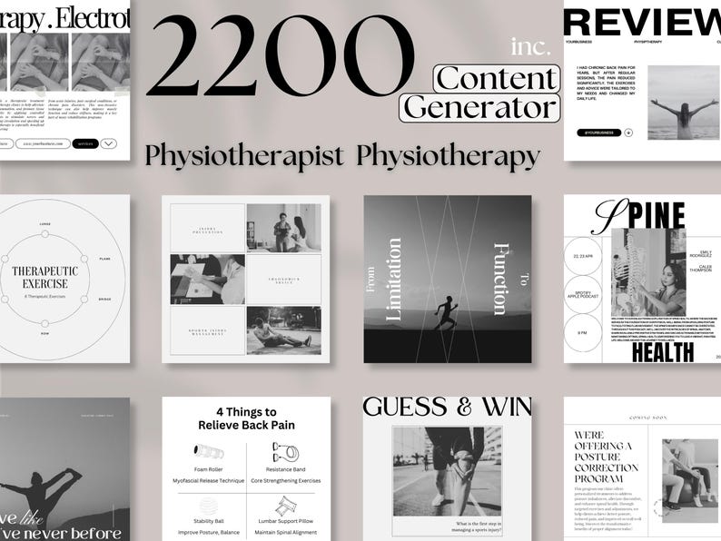 Physiotherapy Instagram Post Template