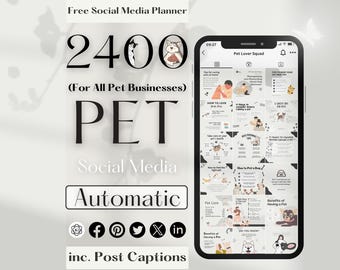 2400 Instagram Bundle for Pet Lover Business, Post Story Carousel, Boho Beige Ivory Luxe Aesthetic, Dog Cat Sitting Grooming Training Coach