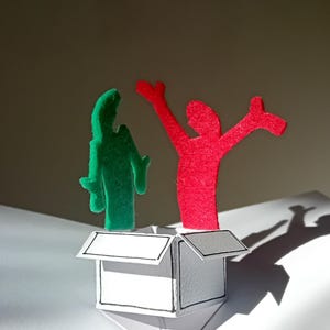 箱入りスカラ座、手作りグリーティングカード、封筒付き、誕生日や記念日用