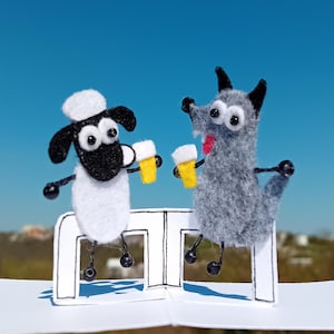Jardim de cerveja, cartão de felicitações feito à mão, com envelope, para aniversários ou datas comemorativas