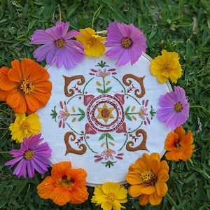 PDF Embroidery Pattern & Stitch Guide Bloom Mandala