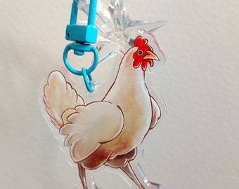 KEYCHAIN ~ Chicken charm from Resident Evil 4