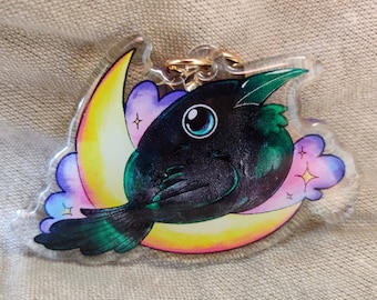 KEYCHAIN ~ Mages' aide: Moon Jackdaw