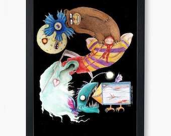 ART PRINT ~ Pikku Kakkonen "The Evil Edition"