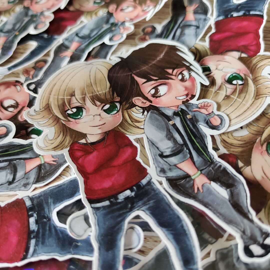 KEYCHAIN / STICKER Tiger & Bunny Barnaby and Kotetsu Chibis - Etsy