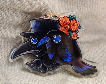 KEYCHAIN ~ Mages' aide: Plague Doctor's Aide Jackdaw