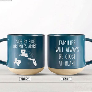 Long Distance State To State Mug Long Distance Mom Gift For Mom Personalized Long Distance Friendship Gift Mother Daughter Mugs Moving Away
