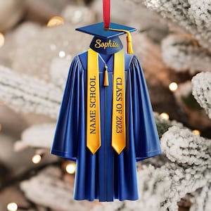 2D Flatten Acrylic Ornament Personalized Graduation Ornament, 2024 College Graduation, Grad Gift, Class Of 2024, High School Graduation Gift