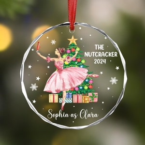 Personalized Nutcracker Clara Christmas Ornament, Nutcracker Clara Ballet Dancer Keepsake, Custom Ballerina Gift, Nutcracker Christmas Gift