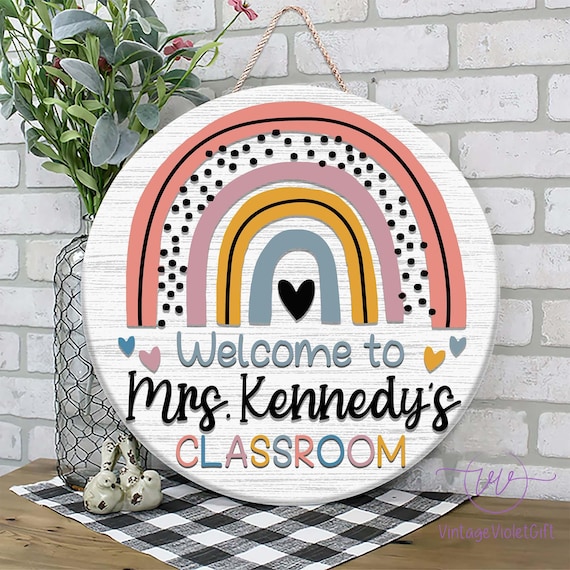 Teacher Door Sign, Classroom Decor, Teacher Gifts, Teacher Door Hanger, Back to School, Custom Teacher Sign, Teacher Appreciation Gifts