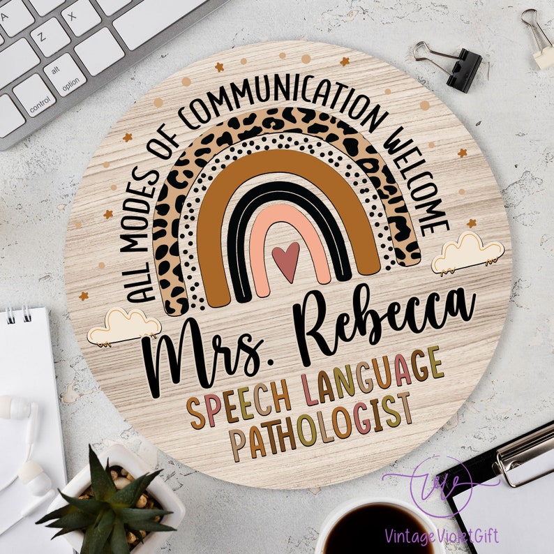 Speech Therapy Door Sign, Speech Teacher Sign, Speech Therapist Gifts ...