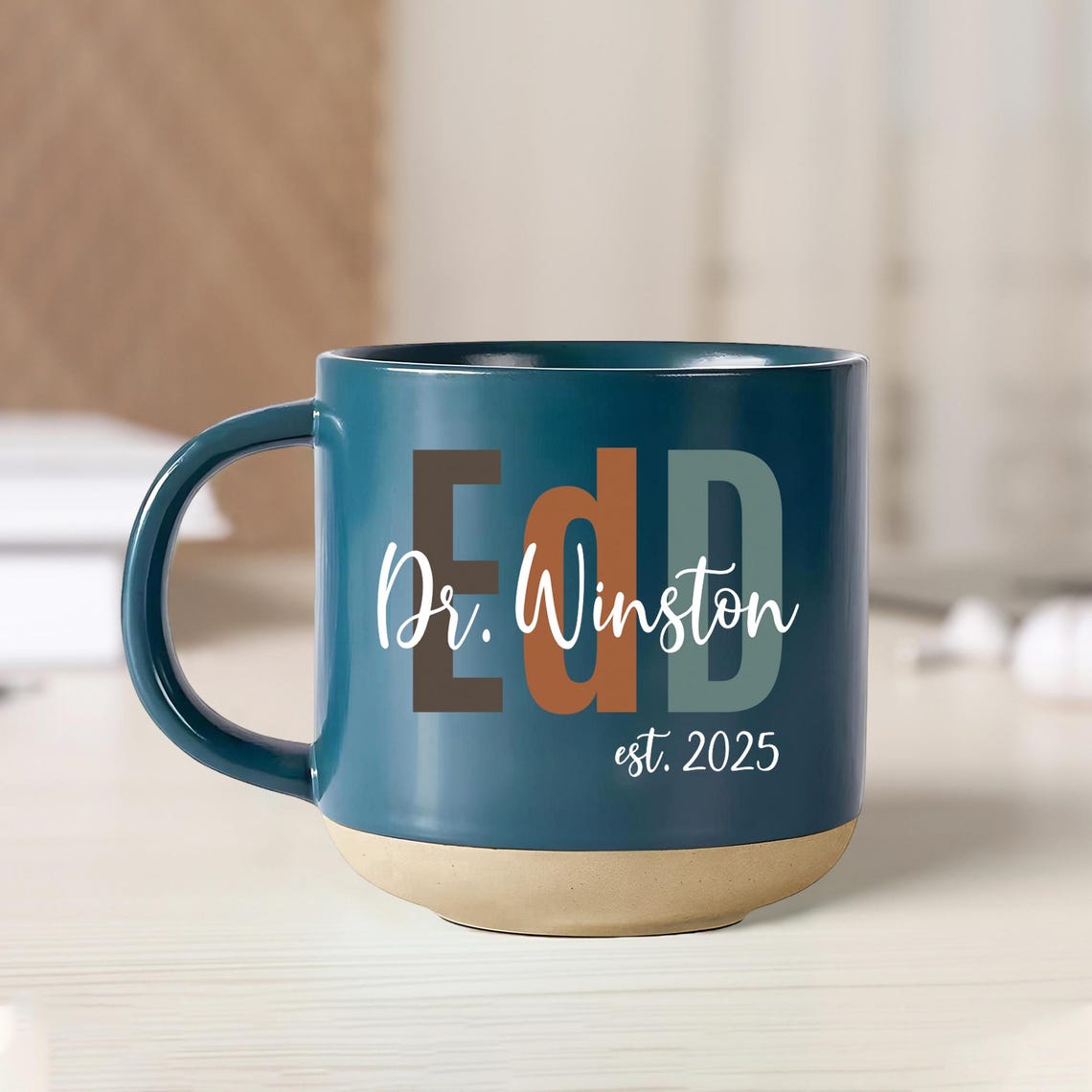 Edd Graduation Pottery Mug, Custom Doctor Gift, Doctorate Graduation ...
