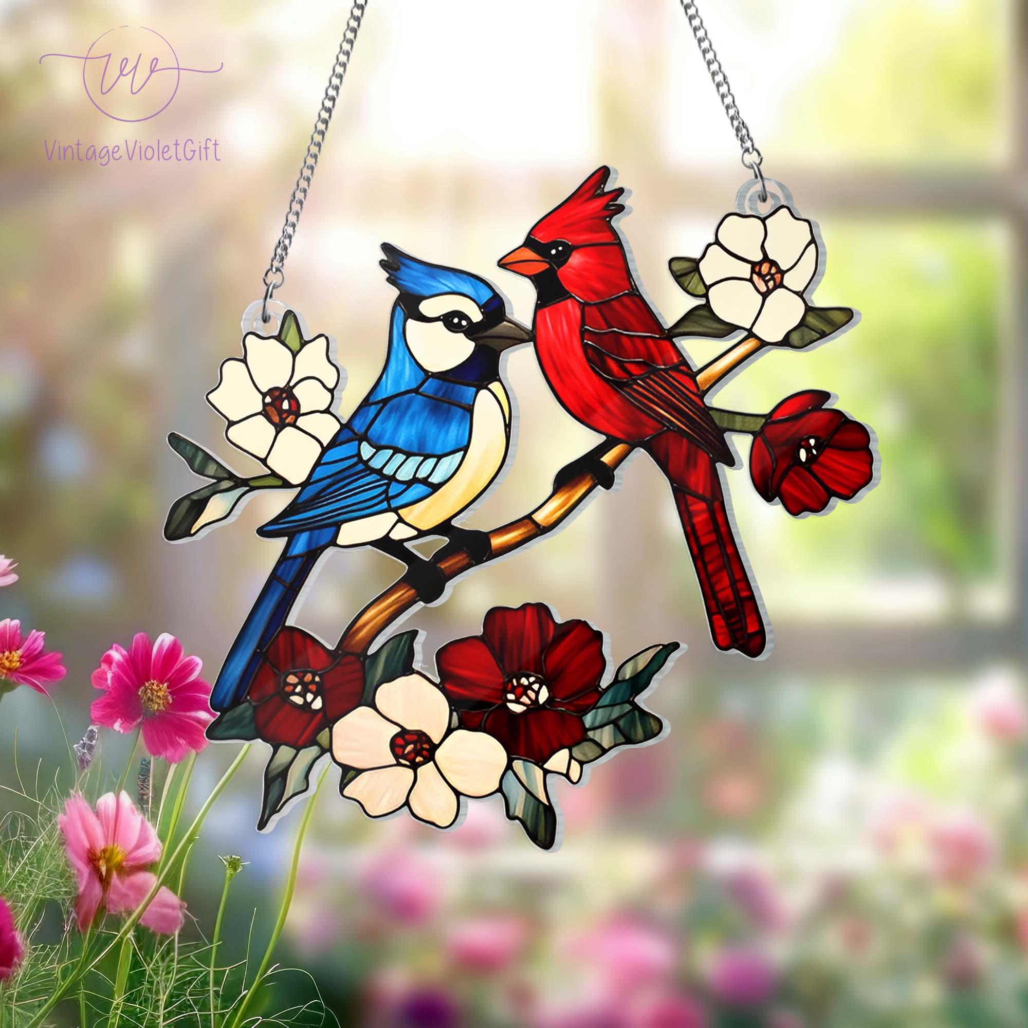 Glass Lovebirds - Etsy