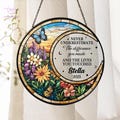Personalized Retirement Stained Glass Suncatcher, Floral Retirement Window Decor, Retirement Keepsake, Retirement Gifts, Coworker Gifts
