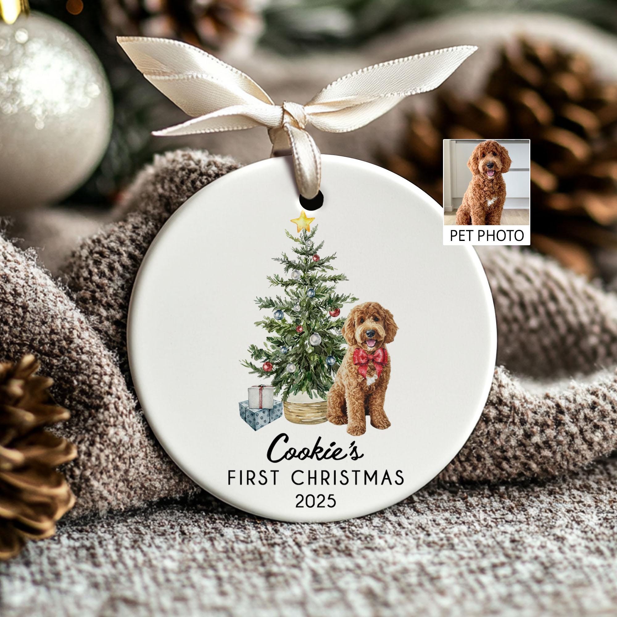 HOBBY HOME ACCESSORIES My First Christmas Dog - Cornice Ornamento In Resina Personalizzabile Per Albero Di Natale 2023