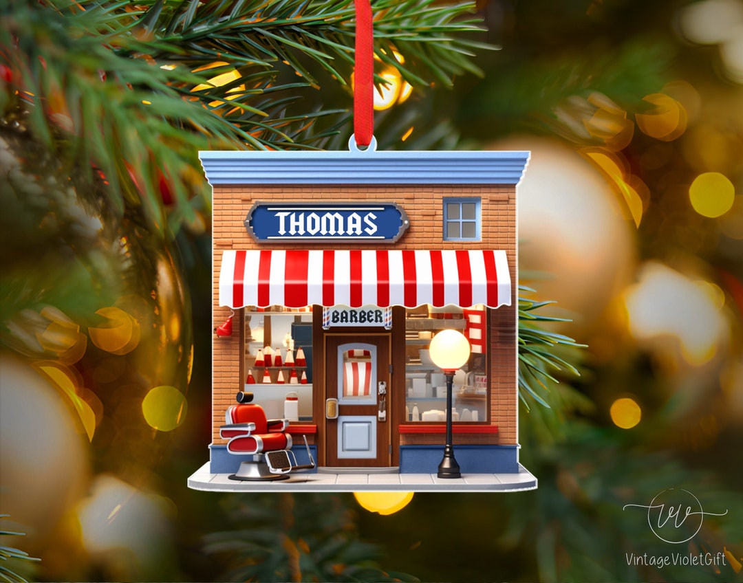 Custom Christmas 2D Printed Ornament Etsy