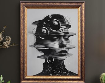 Liquid Distortion No.1 - Unique Canvas Art Print