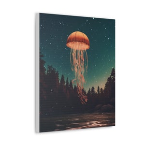 Jelly Glow Canvas Wall Art Bedroom Art Surreal Art Unique Art Lover Art ...