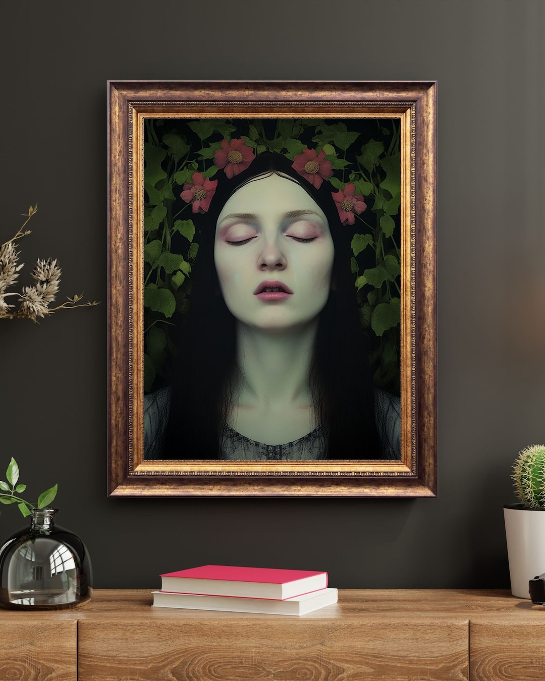Ivy Wall Art Portrait Art Beautiful Art Unique Painting Art Gift Art