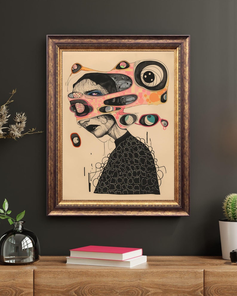 Grid Addiction No.14 - Unique Canvas Art Print