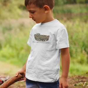 AAV7 Amphibious Assault Vehicle - Youth Tee - USMC Marine Corps T-Shirt - Custom Graphic