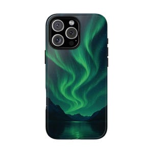 NORTHERN LIGHTS Phone Case For iPhone 16 Pro Max 15 Plus MagSafe Tough Case, Aurora Gift for Him or Her Nature Lovers