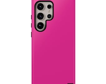 NEON PINK Tough Case, Bold Samsung Galaxy S25 Ultra, S24 Plus, S23 Stylish Gift, Google Pixel 9 Pro Chic Cover