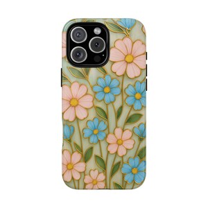 iPhone-hoesje FLORAL BLOSSOM, art-decostijl iPhone 16 Pro Max 15 Plus 14, MagSafe-hoesje cadeau voor haar, bloemdessin lente