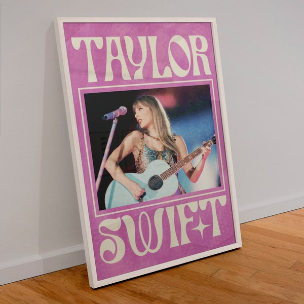 Taylor Swift Poster | Pop Music Gift | Bedroom Wall Art | A3 Music Print