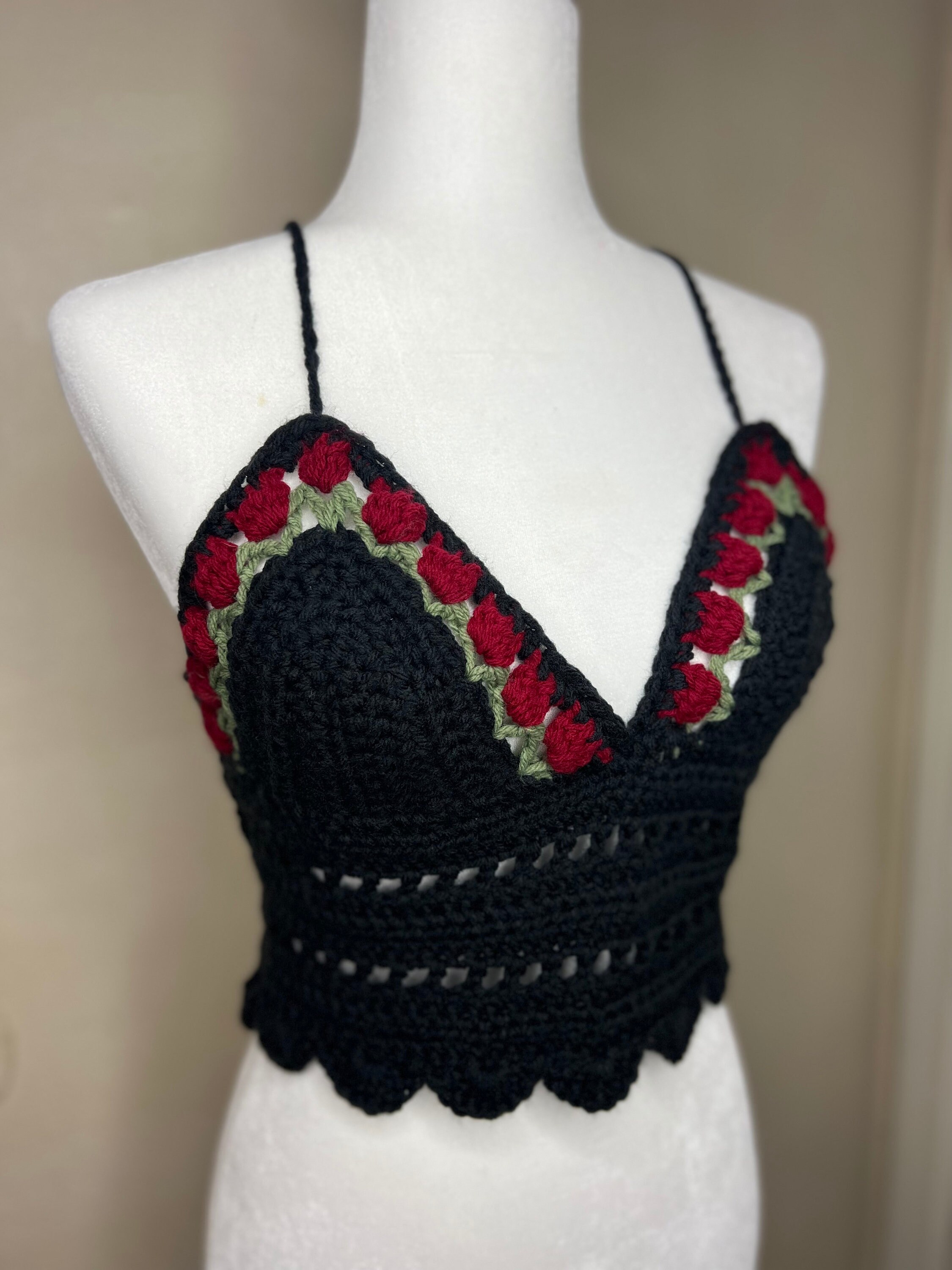 READY TO SHIP Tulip Crochet Top