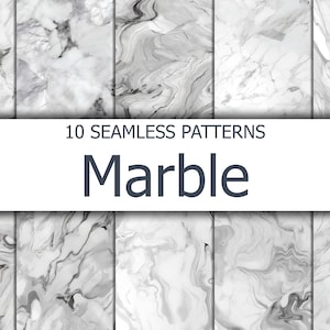 MARBLE | 12 Seamless Patterns, Marble Pattern, Marble Background, Fine Stones, Commercial Use, Instant Download, Digital Scrapbooking, JPEG
