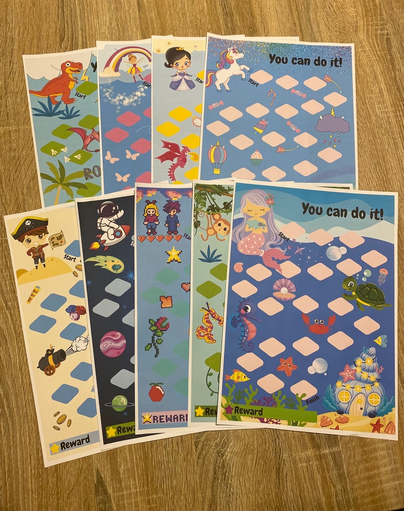 Kids Reward Chart, Behavior Chart, Printable Mega Bundle, Reward