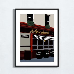 Sheehan&#39;s Pub Dublin - Digital Print Wall Decor