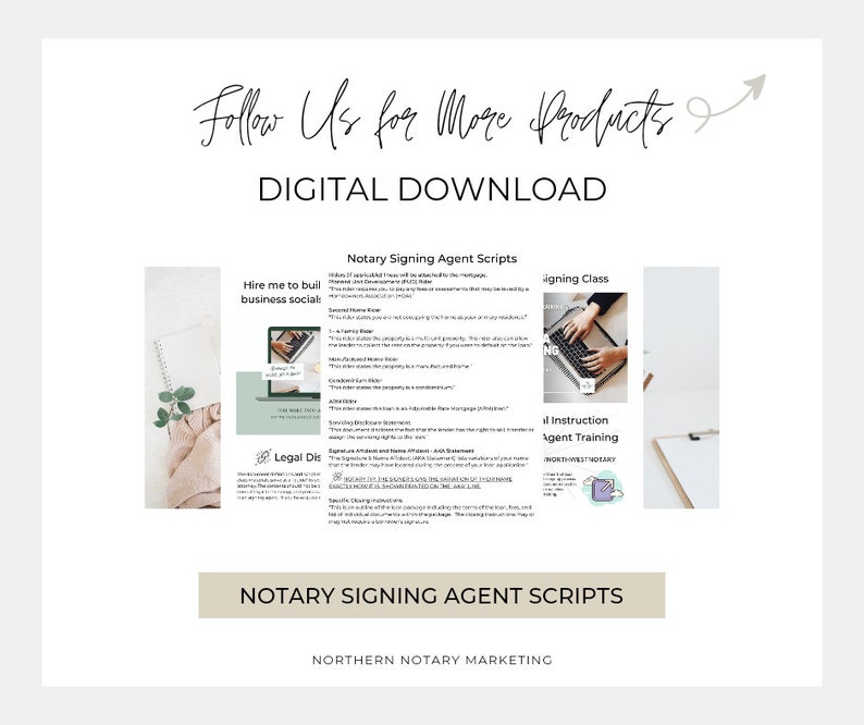 Signing Instructions Example Notary Loan Signing Agent Documents With Instructions - 84 Pages - Etsy