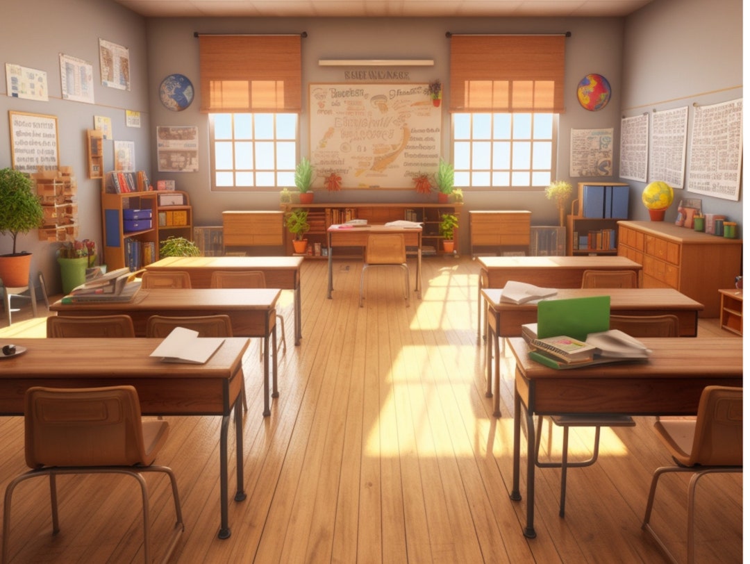 Zoom Virtual Backgrounds Classroom Background Microsoft - Etsy