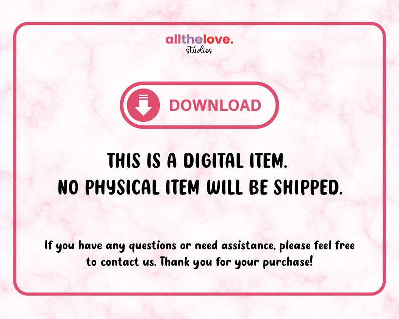 Puede incluir: Fondo de m&aacute;rmol rosa con un bot&oacute;n rosa que dice "DESCARGAR" y el texto "ESTE ES UN ART&Iacute;CULO DIGITAL. NO SE ENVIAR&Aacute; NING&Uacute;N ART&Iacute;CULO F&Iacute;SICO." Si tiene alguna pregunta o necesita ayuda, no dude en ponerse en contacto con nosotros. &iexcl;Gracias por su compra!