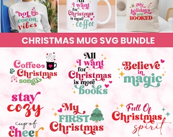 Christmas Quotes SVG Bundle: Festive Holiday Designs (Digital Download)