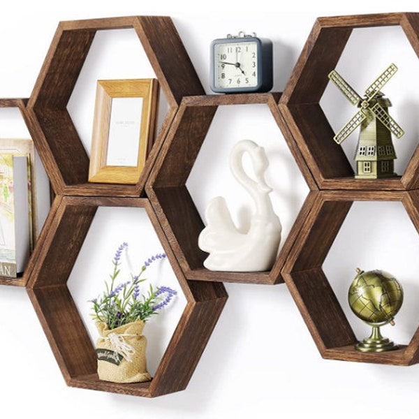 Hexagon Shelves Etsy