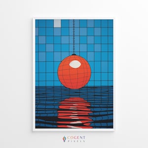 Funky Disco 70S Print | Trendy Wall Art | Girly Wall Prints | Downloadable Print | Digital Download | Printable Wall Art | Disco Ball Print