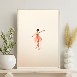 Printable Wall Art | Ballerina Printable | Digital Download | Girl Room Decor | Ballerina Print | Ballerina Wall Art | Ballet Wall Decor