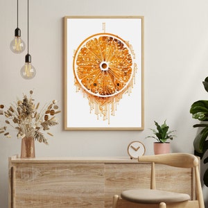 Electrical orange fruit PNG | digital | picture | home decor | wall decor