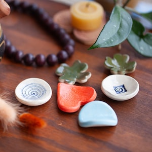 Pierre d'apaisement en céramique, worry stones, galet anti-stress, pierre d'inquiétude, gri-gri, galet bien-être, relaxation, fidget